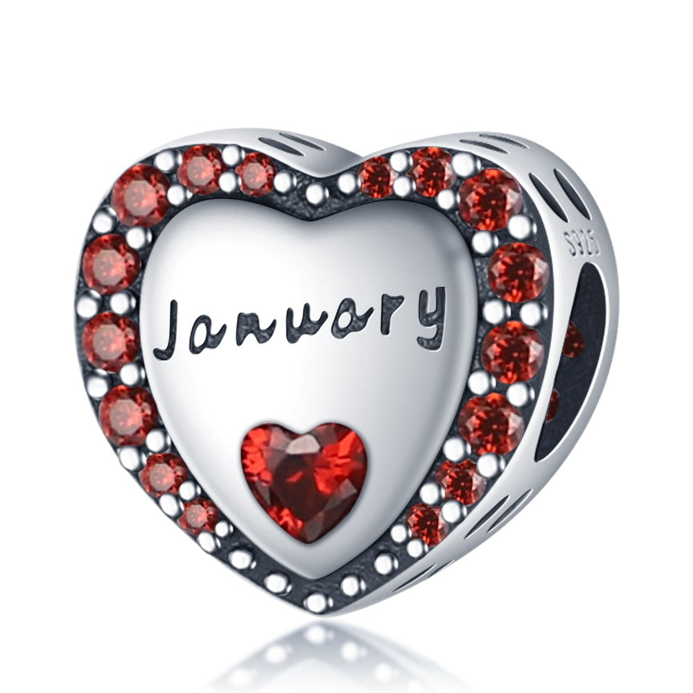 Heart of the Months January Charm