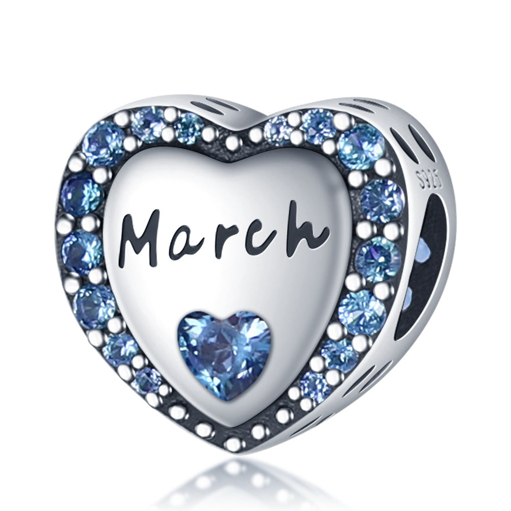 Heart of the Months March Charm