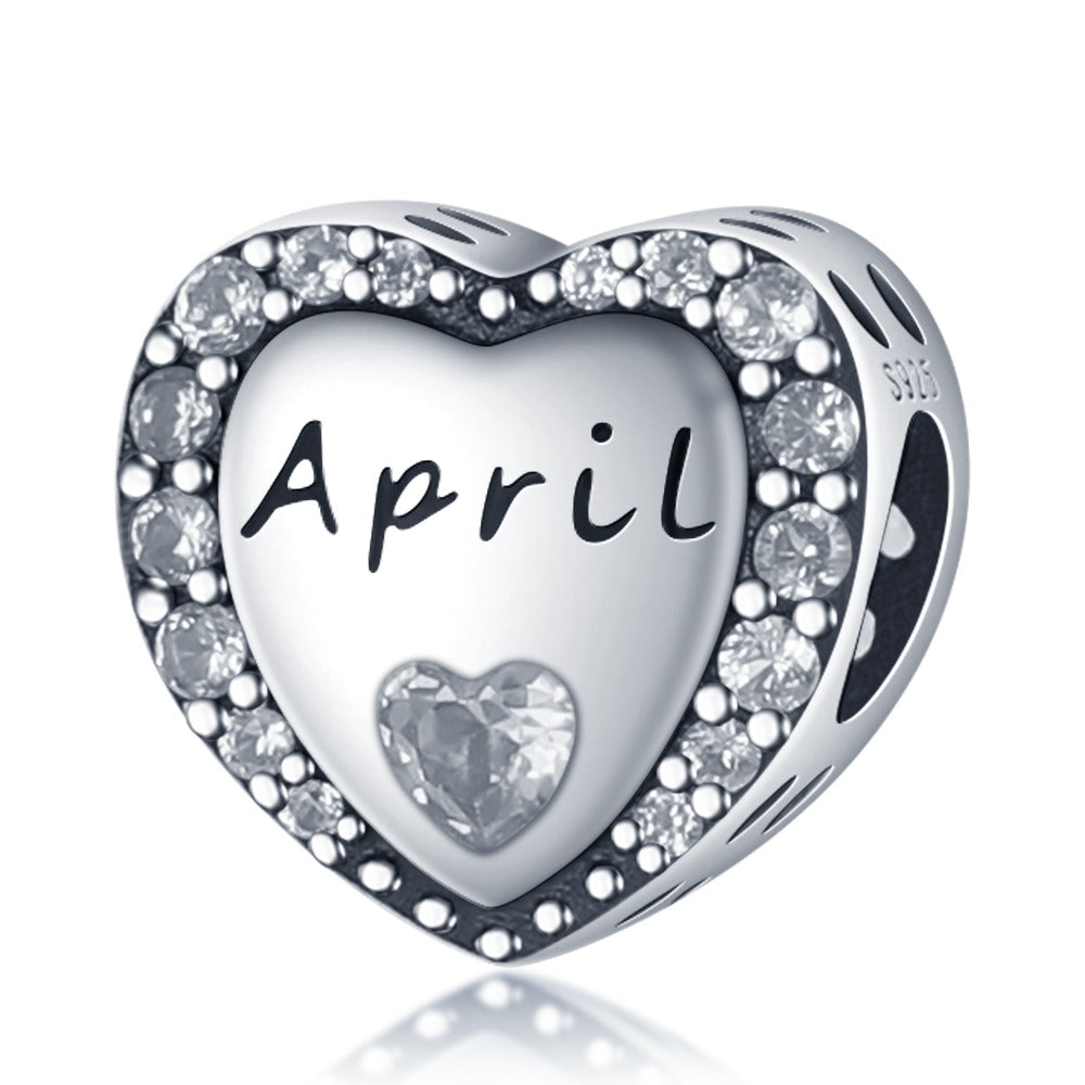 Heart of the Months April Charm