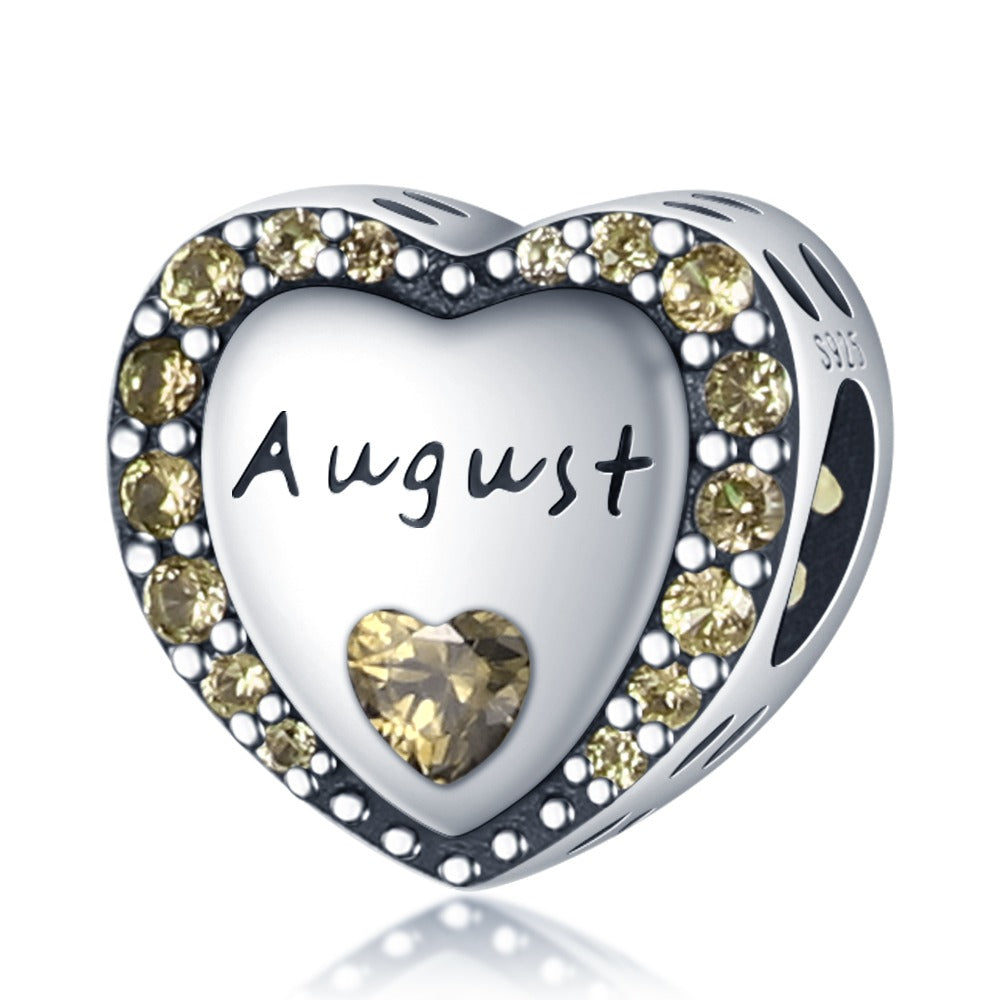 Heart of the Months August Charm