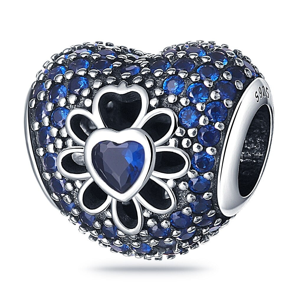 Diamond Mosaic Heart Charm