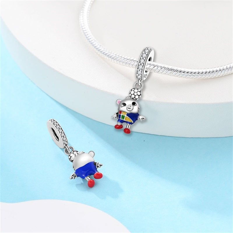 Koala and Soccer Ball Charm