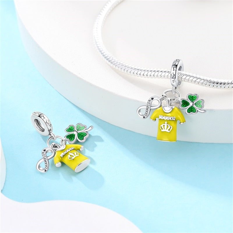 Infinity and Clover "Rey Pelé" Charm