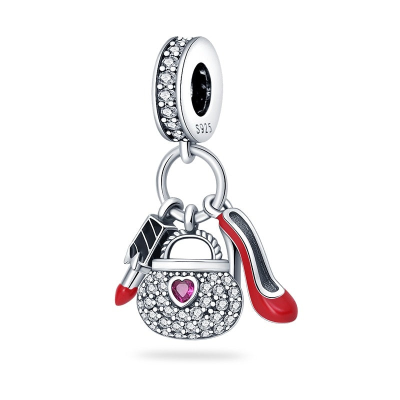 Diamond Women's Handbag Charm