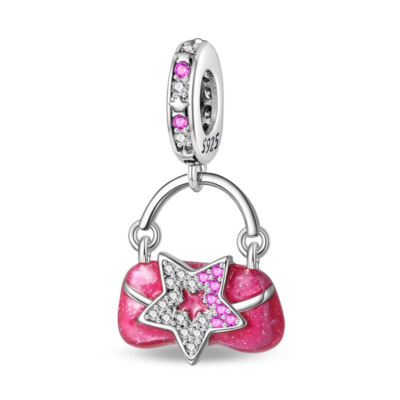 Pink Purse and Star Charm