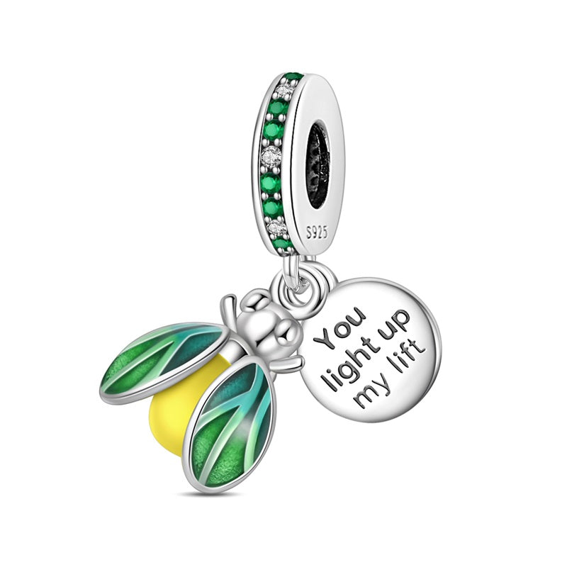 Fluorescent Firefly Charm "You Light Up My Life"