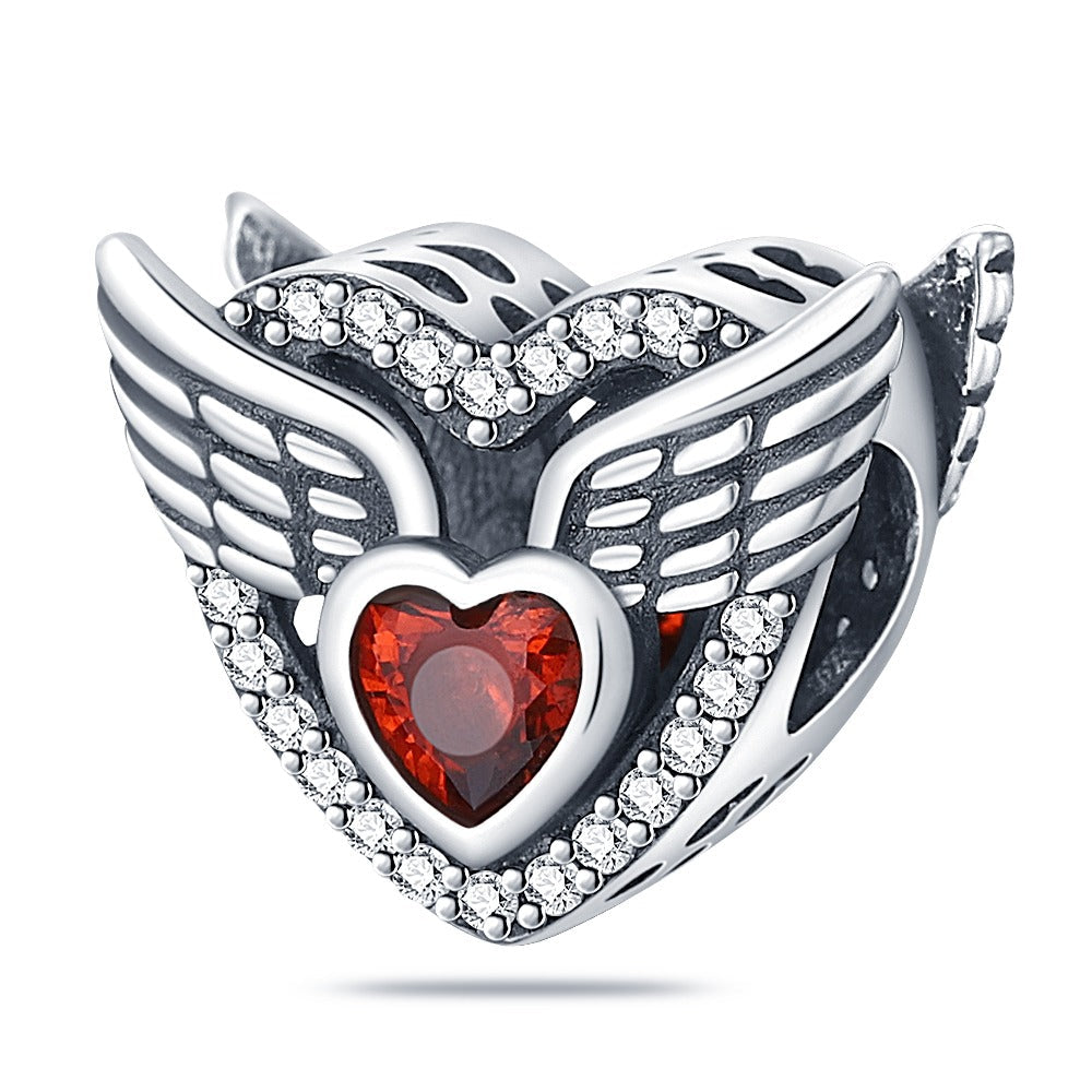 "Heart with Wings" Charm