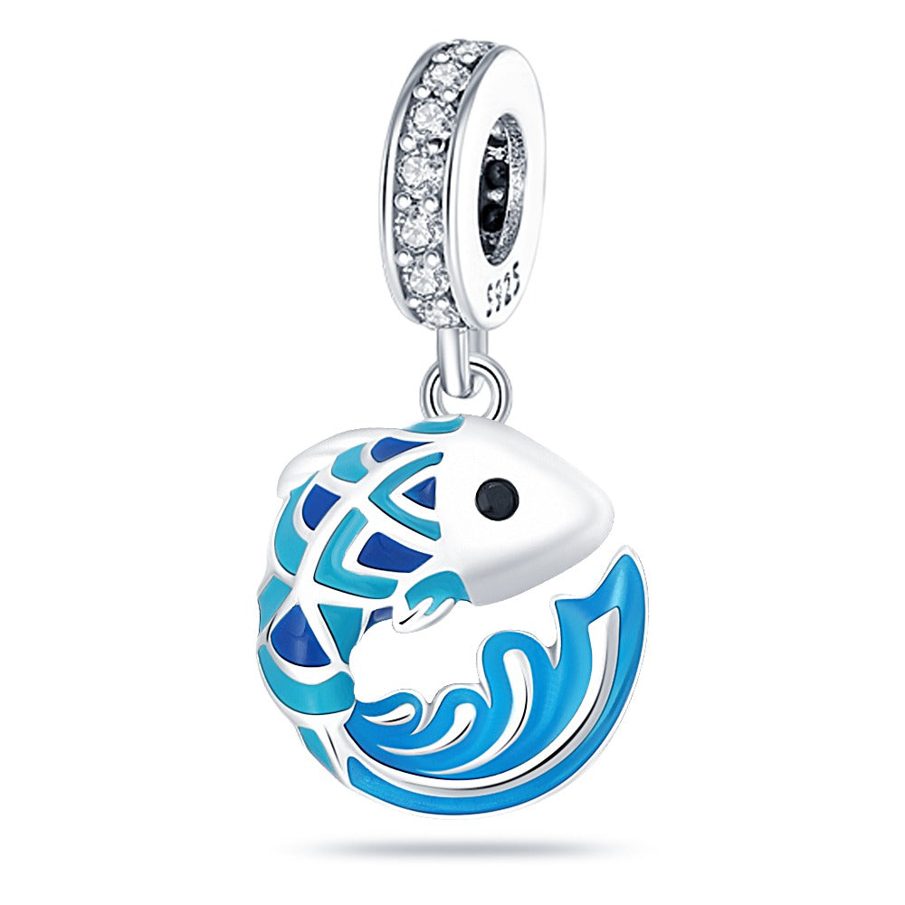 Blue Fish Charm