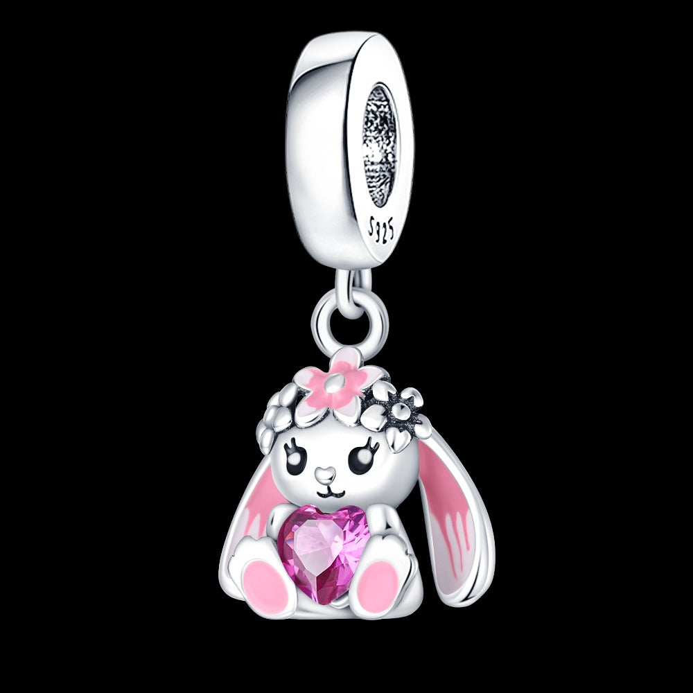 Bunny with Heart Charm