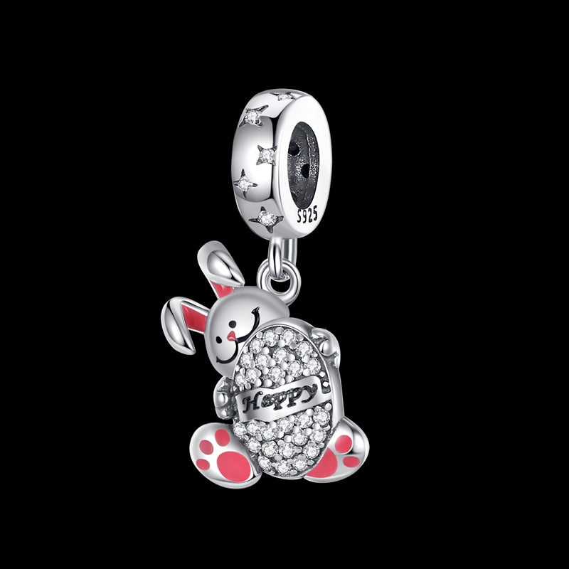 Happy Easter Bunny Charm