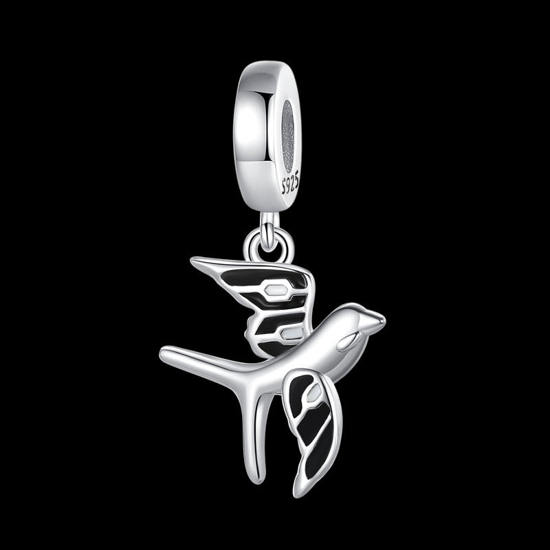 Silver Peace Dove Charm