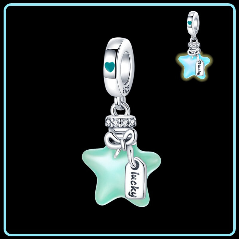 Fluorescent Shooting Star Charm