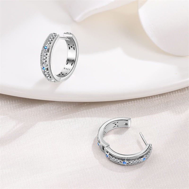 Celestial Star Hoop Earrings