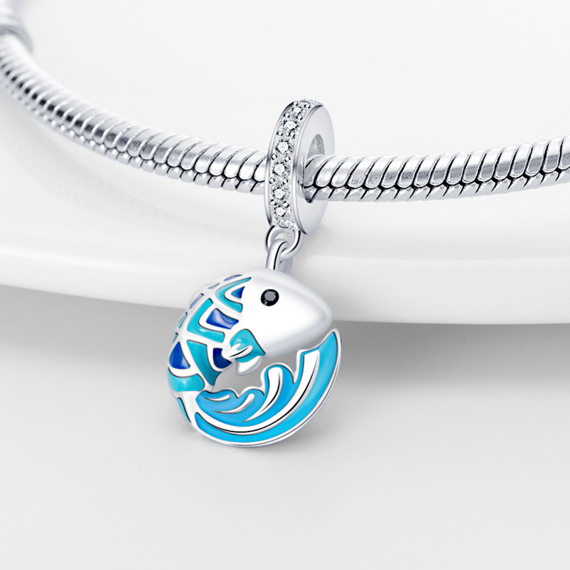 Blue Fish Charm