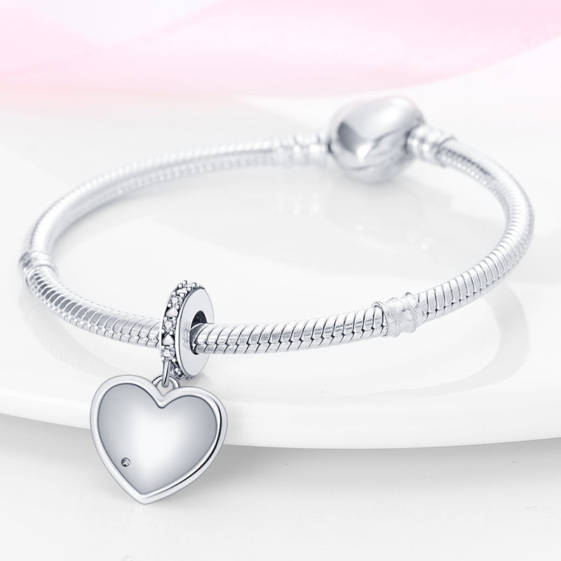 Mom Love Heart Charm