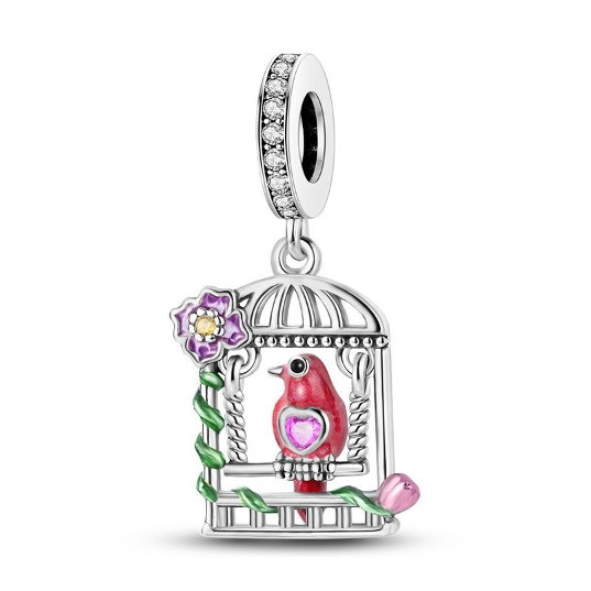 Red Bird Charm