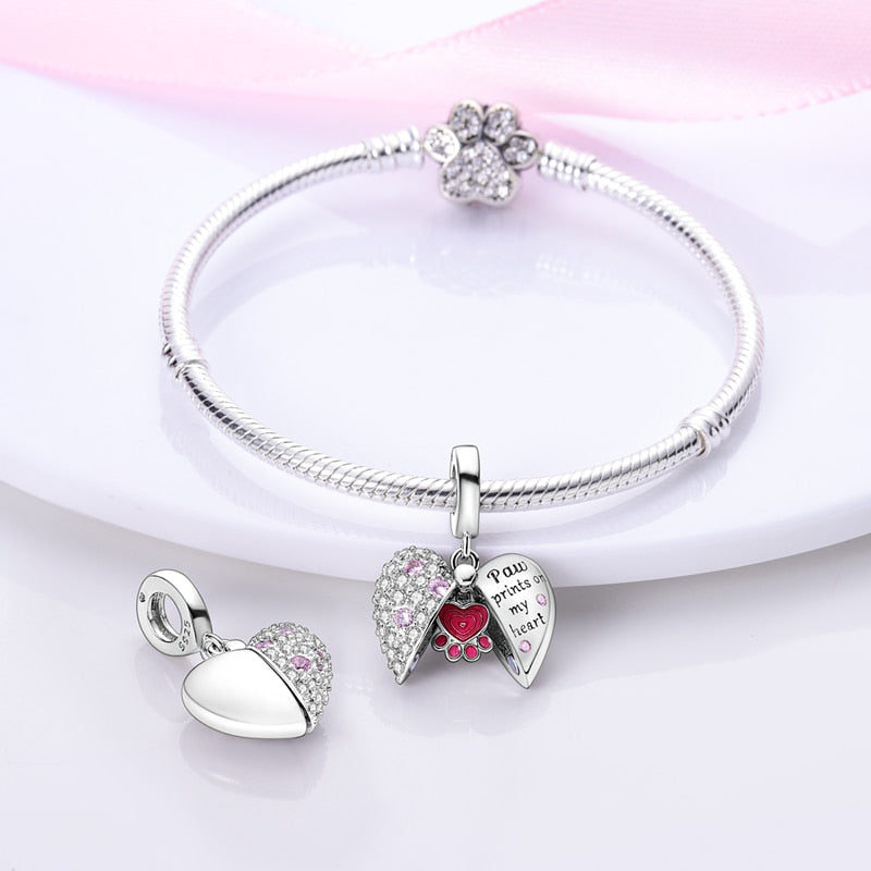 Puppy Love Heart Charm