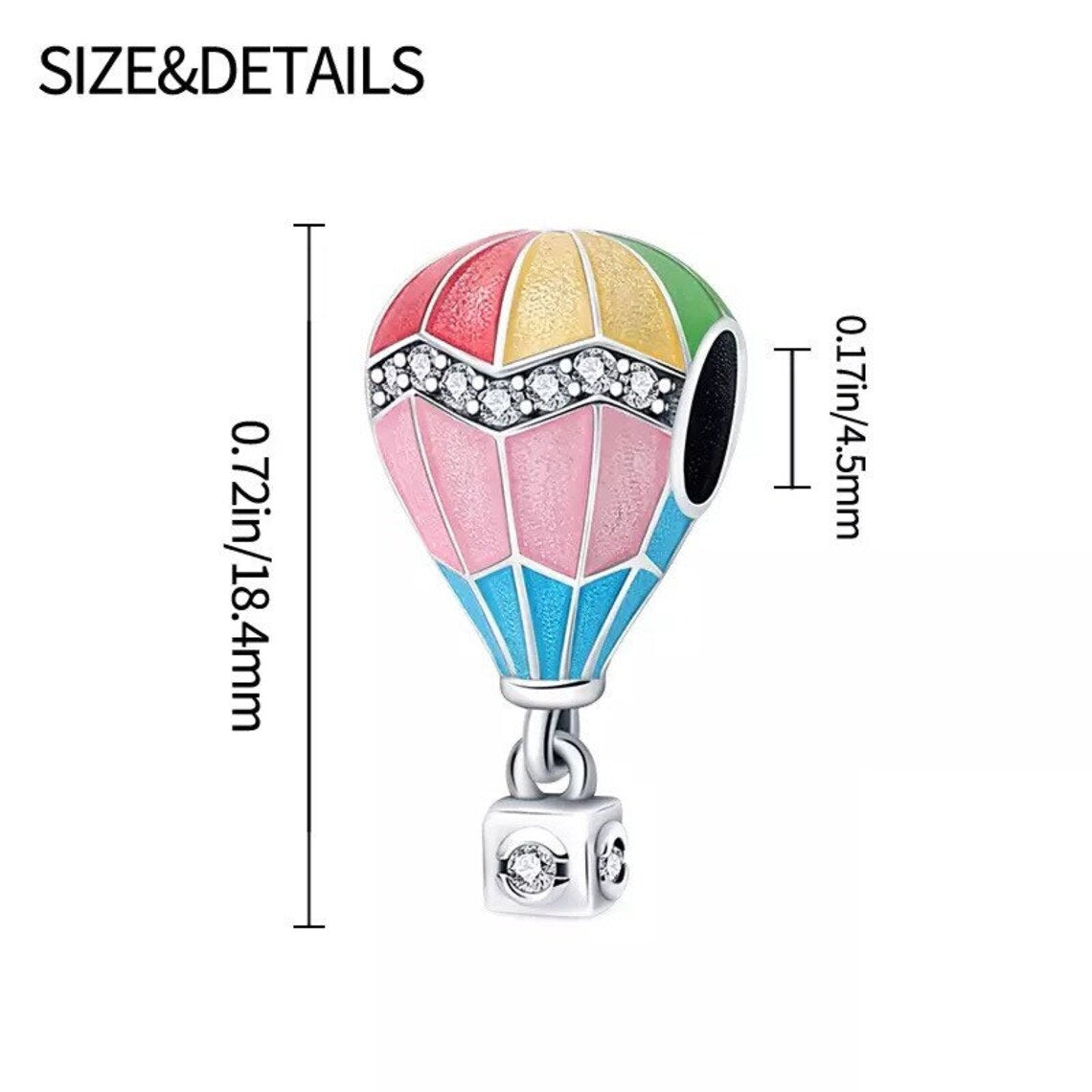 Multicolored Balloon Charm