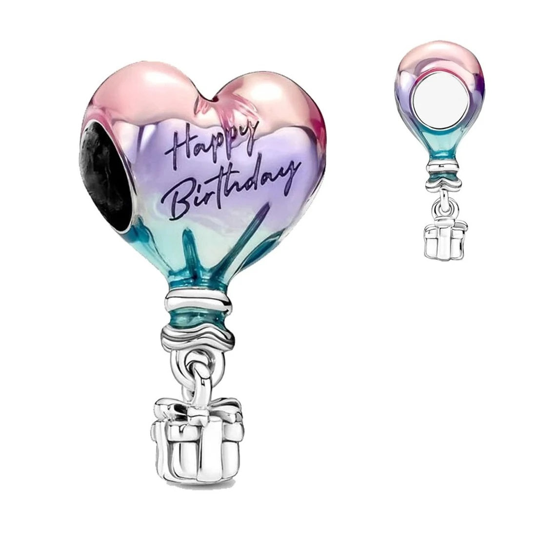 Happy Birthday Heart Charm