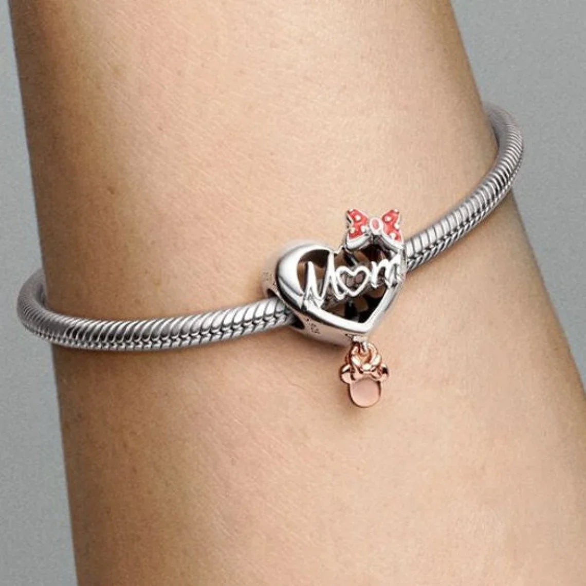 Mom's Heart Charm