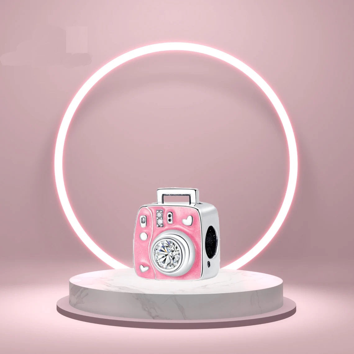 Pink Camera Charm