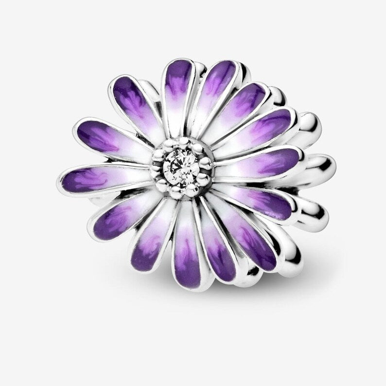 Purple Flower Charm