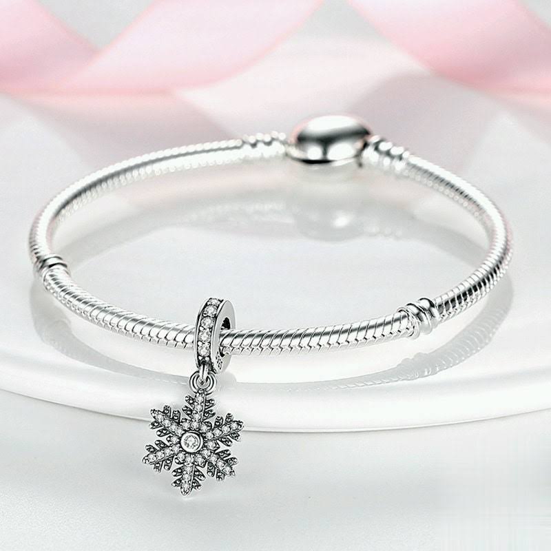 Diamond Snowflake Charm