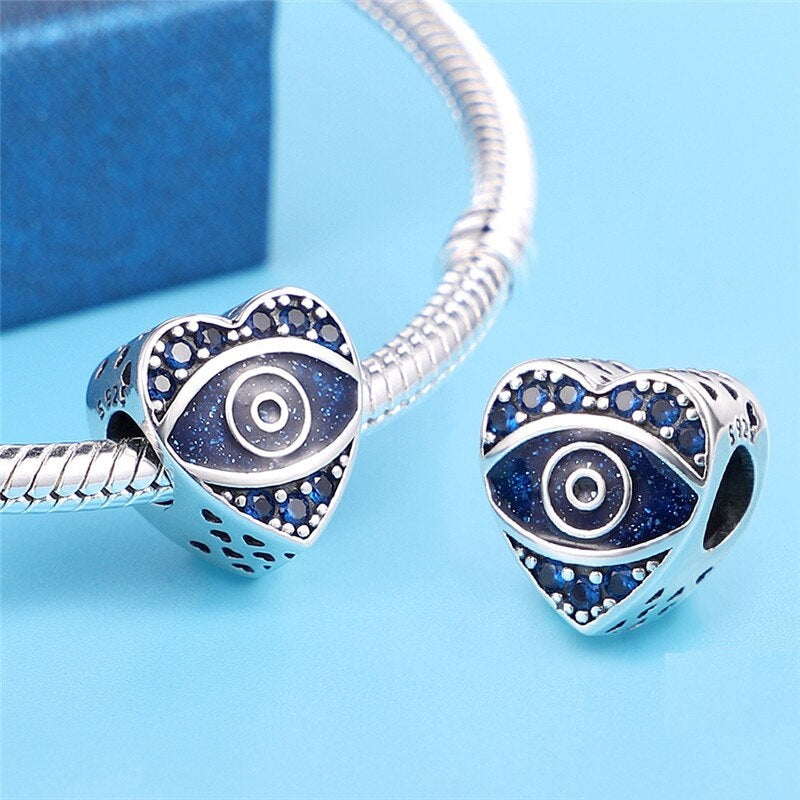 Heart With The Evil Eye Charm