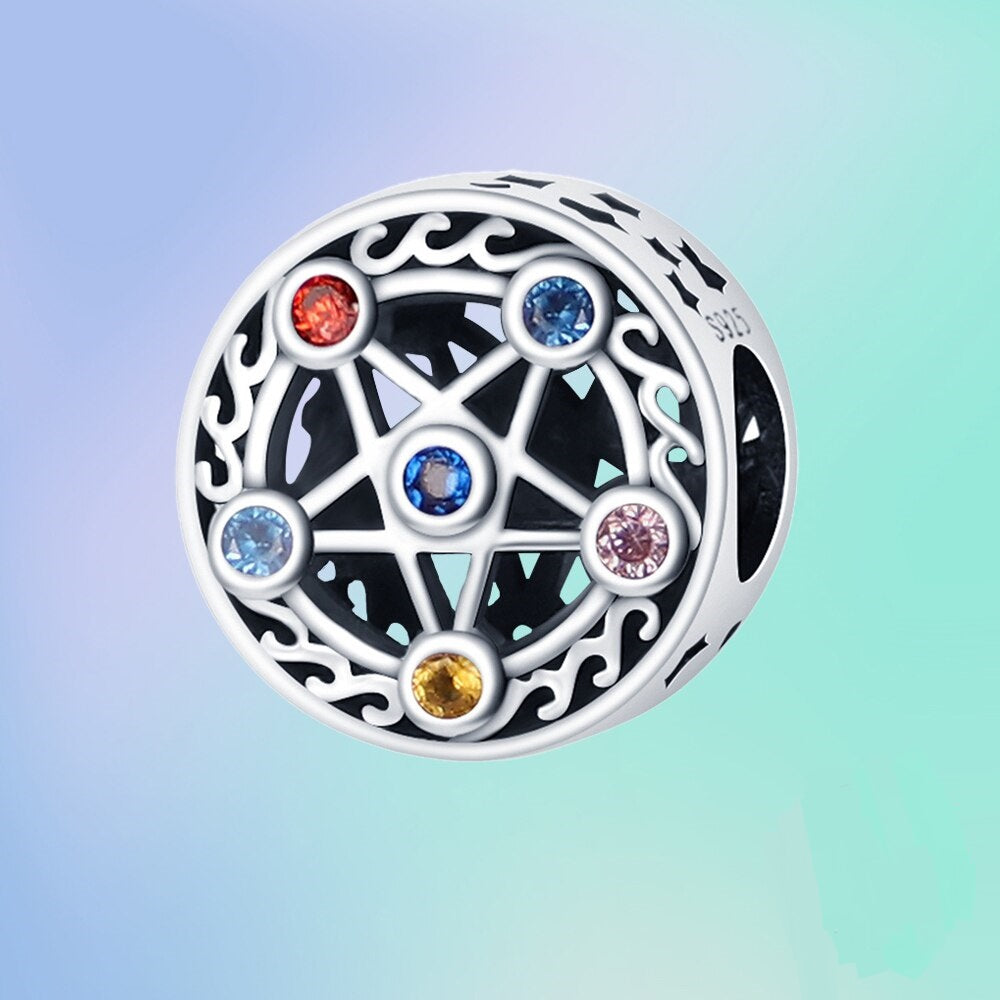 Seven Chakras Star Charm