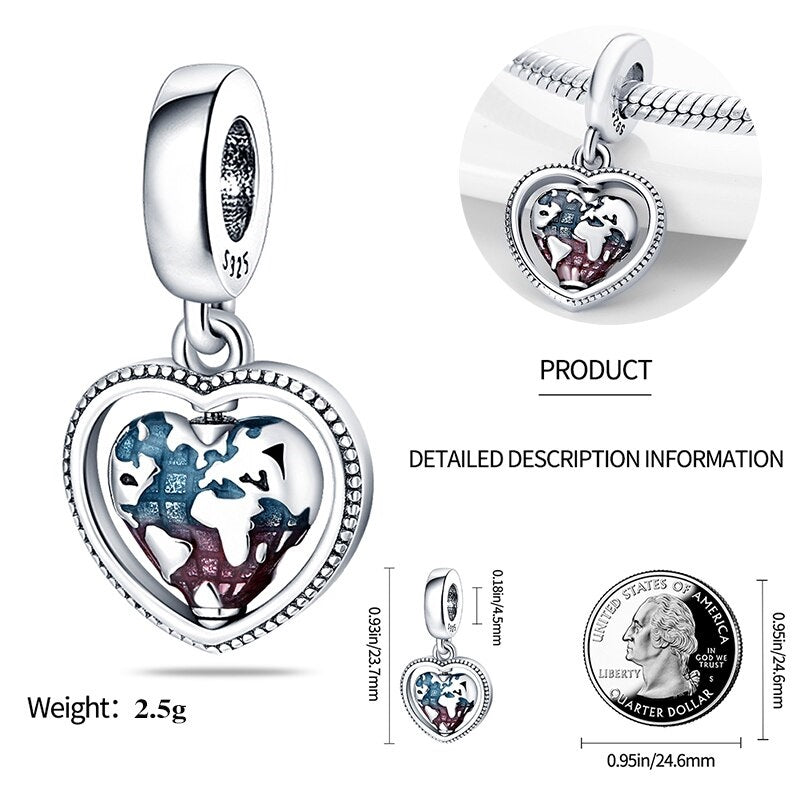 Traveling Heart Charm