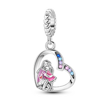 Thumbnail for Mother and Daughter Love Heart Charm