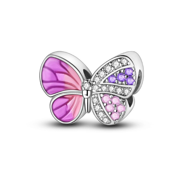 Pink Butterfly Charm