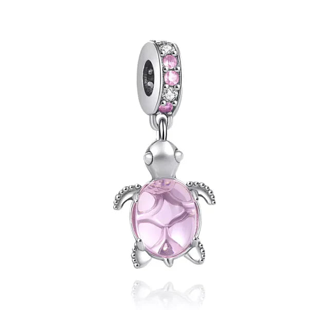 Pink Turtle Charm