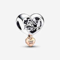 Thumbnail for Silver Best Friend Heart Charm