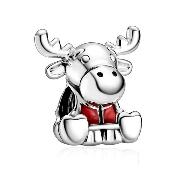 Christmas Moose Charm