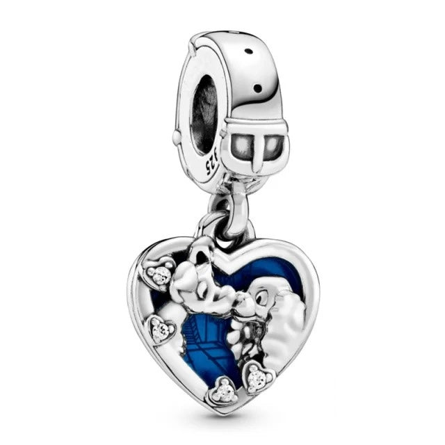 "Lady and the Tramp" Heart Charm