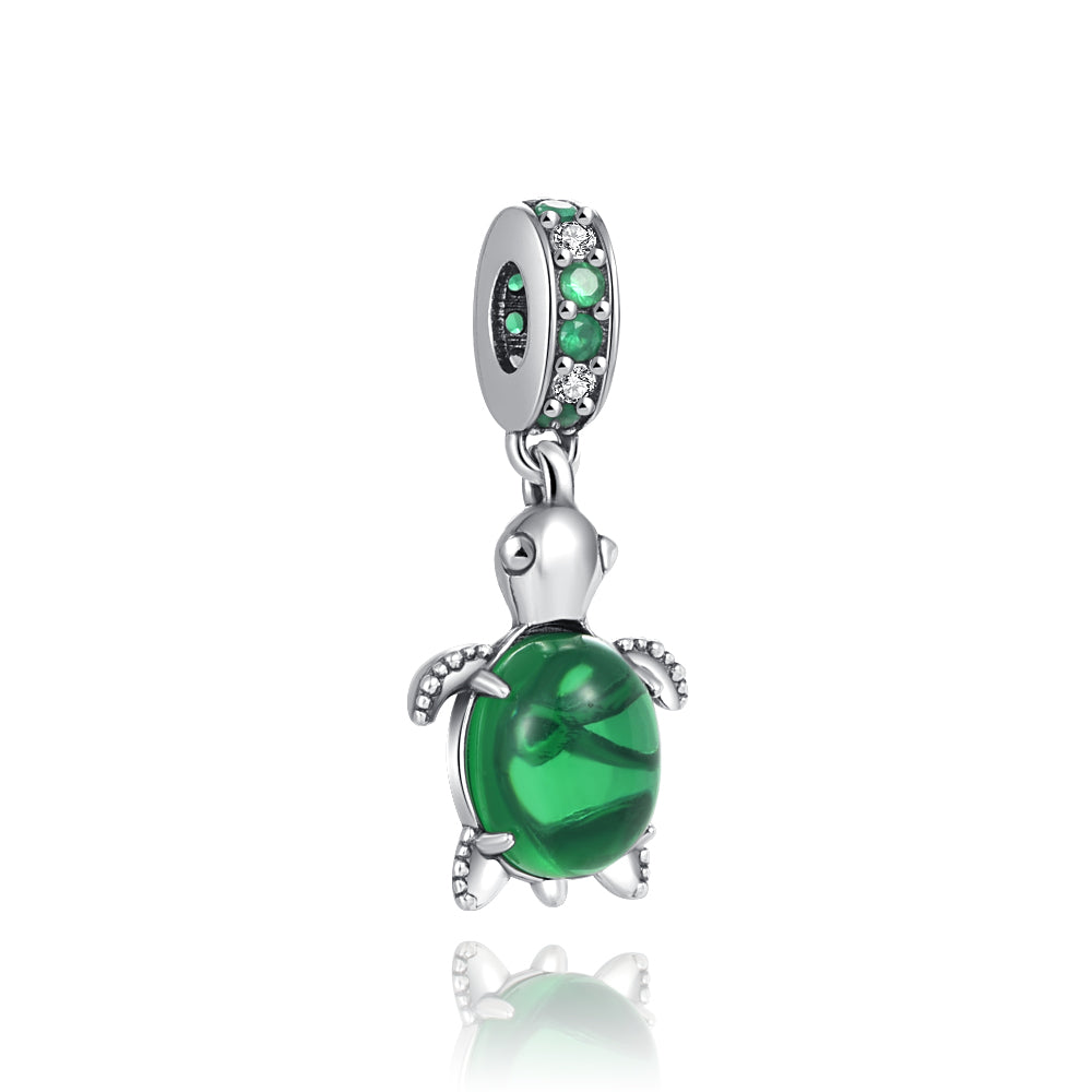 Green Turtle Charm