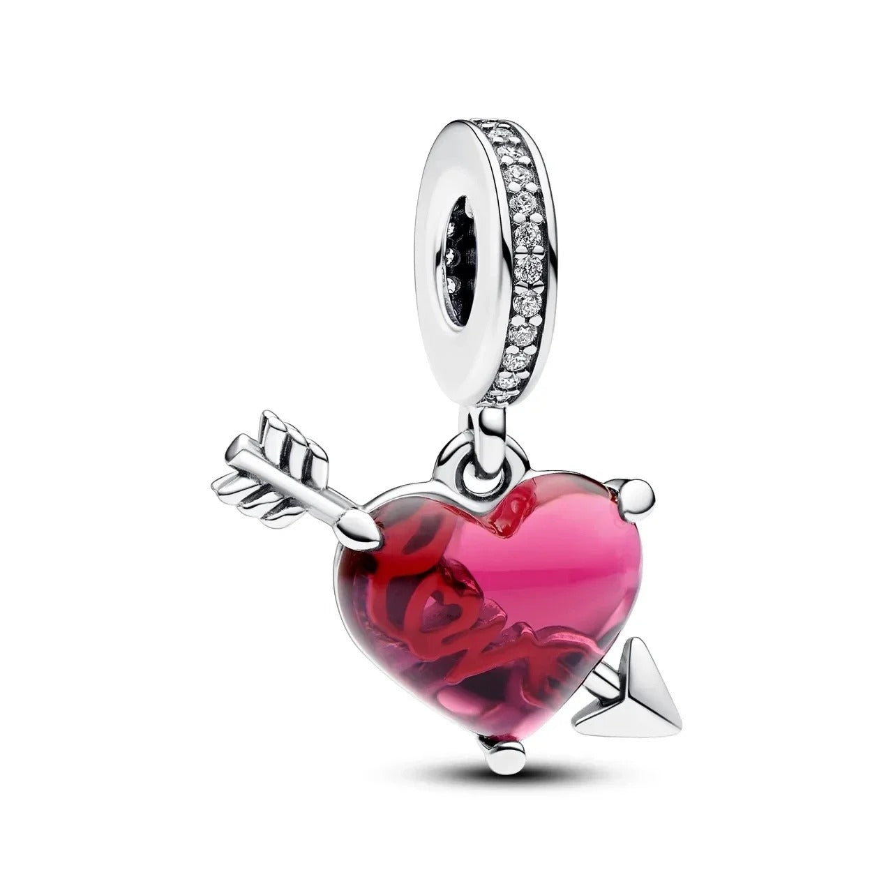 Arrow Heart Charm