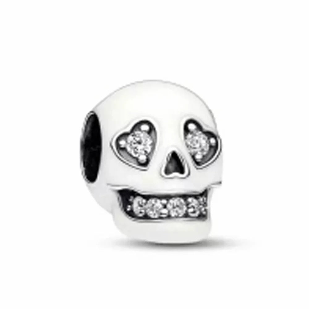 White Skull Charm