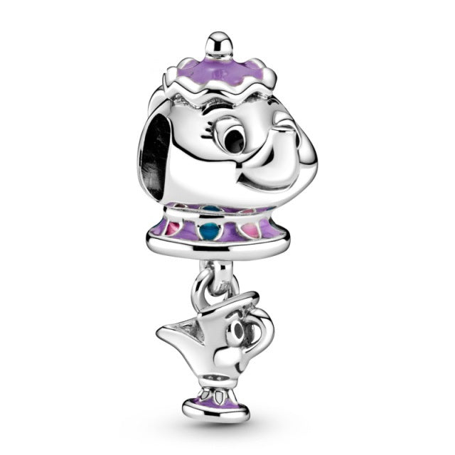 "Beauty and the Beast" Teapot Charm