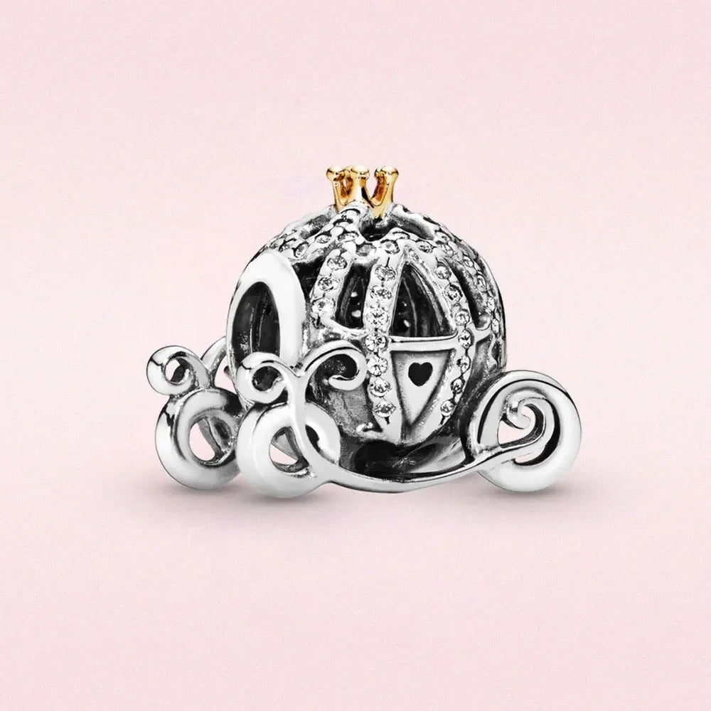 Diamond Cinderella's Carriage Charm