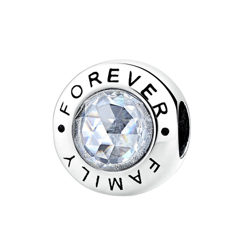 "Family Forever" Moonstone Charm