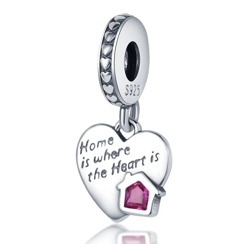 "Home Is Where The Heart Is" Charm