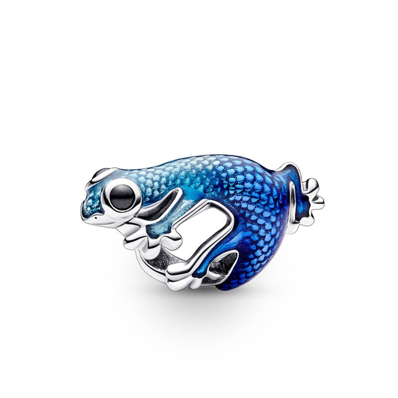 Blue Lizard Charm