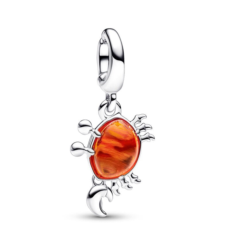 Orange Crab Charm