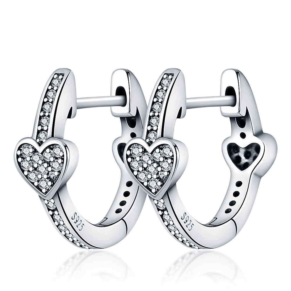 Shining Half-Eternal Heart Earrings