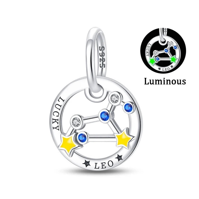 Fluorescent Leo Constellation Charm