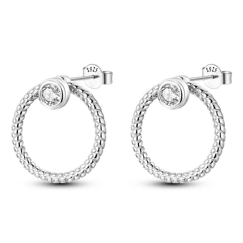 Diamond Stone Earrings