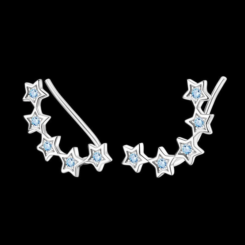 Blue Star Earrings