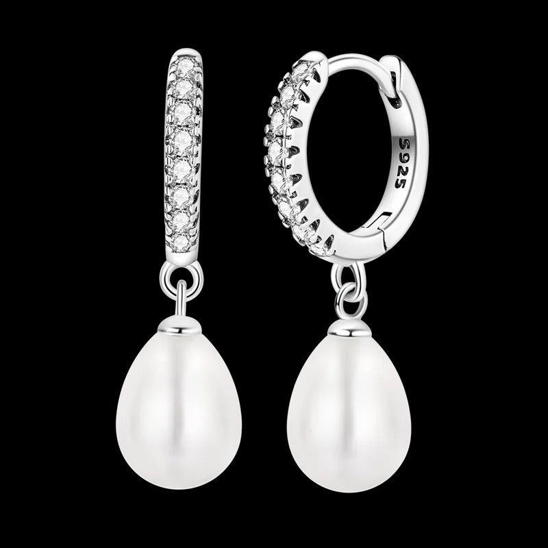 Dangling Sea Pearl Earrings